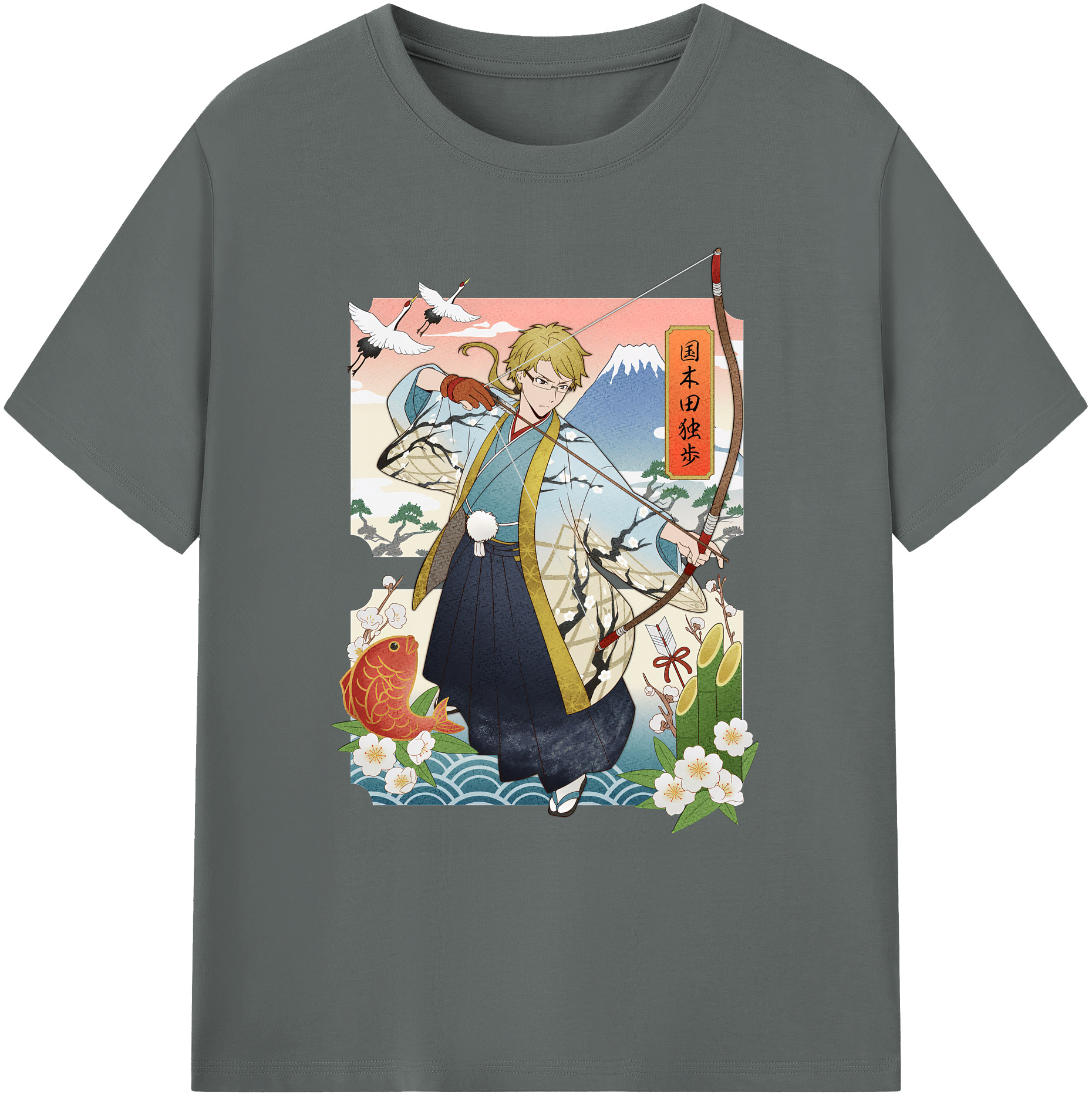 （画像用） 文豪ストレイドッグス Bungo Stray Dogs 綿100％ メンズ半袖Tシャツ｜肌触りやわらか＆通気性